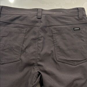 Prana Brion II Men Grey Straight-Leg Back-Pocket hiking Pants
